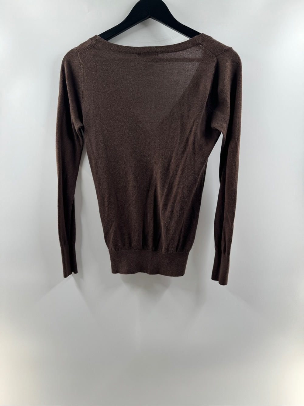 Forever 21 Brown Y2K Button Front Cardigan – Women's Small Cotton Blend - Picture 7 of 9